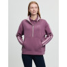 Sudadera con media cremallera LeMieux Connie para mujer - Malva