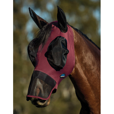 Máscara antimoscas WeatherBeeta ComFiTec Luxe Stretch con orejas y hocico