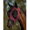 Máscara antimoscas WeatherBeeta ComFiTec Luxe Stretch con orejas y hocico - Burdeos / negro