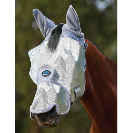 Máscara anti-moscas WeatherBeeta ComFiTec Hexi Shield Ride con orejas y nariz