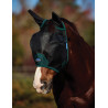 Máscara anti-moscas WeatherBeeta ComFiTec de malla resistente con orejas - Negro / verde bosque