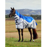 Manta antimoscas e impermeable ComFiTec Duo Shield con cuello desmontable - Azul / plata / marino
