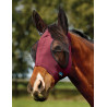 Máscara anti-moscas WeatherBeeta ComFiTec Deluxe Stretch con orejas - Burdeos / negro