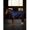 Manta de cuadra Weatherbeeta ComFiTec 210D Channel Quilt 220 g con cuello combinado - Azúl marino / burdeos