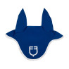 Caperuza anti-moscas de tejido técnico con logo GP Equestro - Mar / blanco
