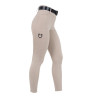 Legging para mujer Equestro de talle alto con trabillas para cinturón - Oxford tostado