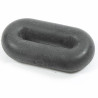 Tope de martingala de silicona Shires - Negro