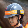 Cinta para casco Shires Equi-Flector® - Naranja vivo