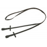 Riendas antideslizantes Covalliero 3 m - Negro / marrón