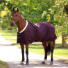Manta de cuadra Deluxe Shires - Negro cereza