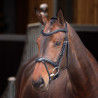 Brida con muserola francesa Elite Shires Velociti Lusso - Negro