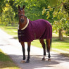 Manta polar Deluxe Shires - Negro cereza