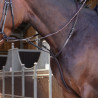 Martingala con anillos Elite Shires Velociti Lusso - Havana