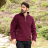 Forro polar con media cremallera Core para hombre Shires Aubrion - Burdeos