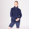 Jersey con cremallera de un cuarto React Shires Aubrion - Medianoche