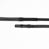 Riendas de goma con inserto de nailon Shires Velociti Lusso - Negro