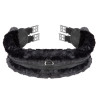 Cinchón Contour SupaFleece elástico Shires Arma - Negro