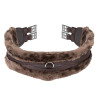Cinchón Contour SupaFleece elástico Shires Arma - Castaño