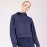Sudadera con capucha de cuarto cierre React Shires Aubrion - Medianoche