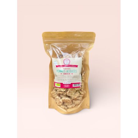 Galletas crujientes de semillas de lino Happy Crackers manzanas ácidas