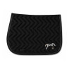 Manta de silla Pénélope de terciopelo - Negro / negro