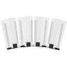 Juego de 4 protectores Equithème anti-moscas y anti-UV - Blanco