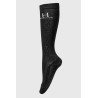 Calcetines con purpurina Harcour Happy, paquete de 2 - Negro