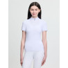 Polo de concurso de manga corta Young Rider LeMieux Brilliance Livvy - Blanco