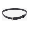 Sanglión LeMieux Kudos Flash de cuero charolado - Negro / plata