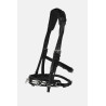 Cavesón Horze de cuero - Negro