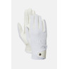 Guantes de equitación Horze Romy - Blanco / azul turquesa