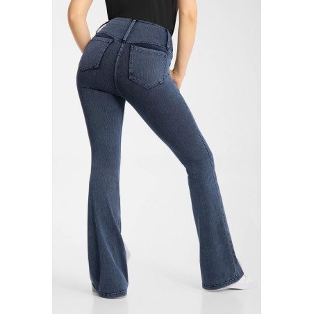 Leggings de equitación Horze Emery western para mujer, corte bootcut, efecto denim