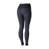 Mallas de Equitación sin Costuras y Apariencia Vaquera con Asiento Completo de Silicona para Mujer Vanessa - Denim