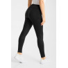 Pantalón de equitación Horze Matilda perforado mujer full grip - Negro