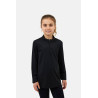 Camiseta de entrenamiento Horze Young Rider refrescante Emmie de manga larga - Negro