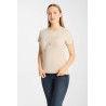 Camiseta Horze western Kathrin para mujer - Perfectamente pálido marrón claro