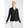 Chaqueta de concurso Horze Gisela perforada para mujer - Negro