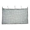 Gran red para heno dúo sin nudos Waldhausen, 2 lados rectangulares - Negro / guarnicionería