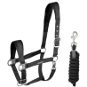 Cabezada y ramal Waldhausen Velvet - Negro