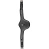 Cincha de cuero Waldhausen con peto ventral - Negro