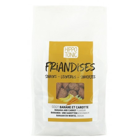 Hippo-Tonic caramelos para caballos con sabor a plátano y zanahoria