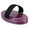 Peine de curry de PVC con mango Imperial Riding - Morado oscuro metálico