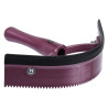 Cuchillo térmico de pvc curvo con goma Imperial Riding - Morado oscuro metálico