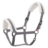 Halter Imperial Equitación Piel Clásica - Gris pardo