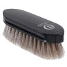 Cepillo de nylon duro Imperial Riding Dandy con dorso de madera barnizada - Topo oscuro metálico