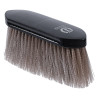 Cepillo largo de nailon duro Imperial Riding Dandy con dorso de madera en v - Topo oscuro metálico