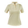 Blusa con lazada de cuello de manga corta para joven jinete Shires Aubrion - Amarillo