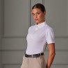 Blusa con lazo al cuello de manga corta Shires Aubrion - Blanco