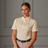 Blusa con lazo al cuello de manga corta Shires Aubrion - Amarillo