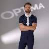 Camisa de concurso con botones Optima MX para hombre Shires Aubrion - Marino